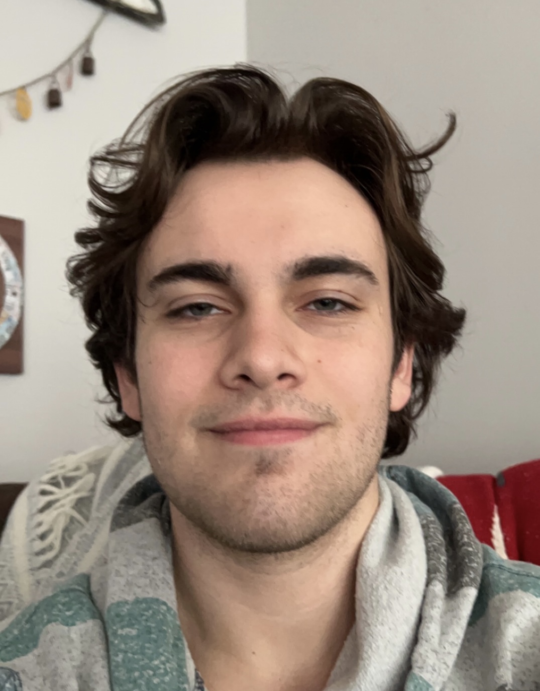 Very handsome man is smiling