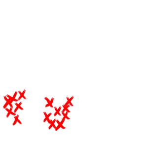 A drawn silouette of Bigfoot and a drawing of its location on the map.