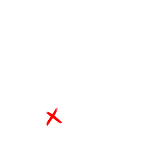A drawn silouette of the Dover Demon and a drawing of its location on the map.