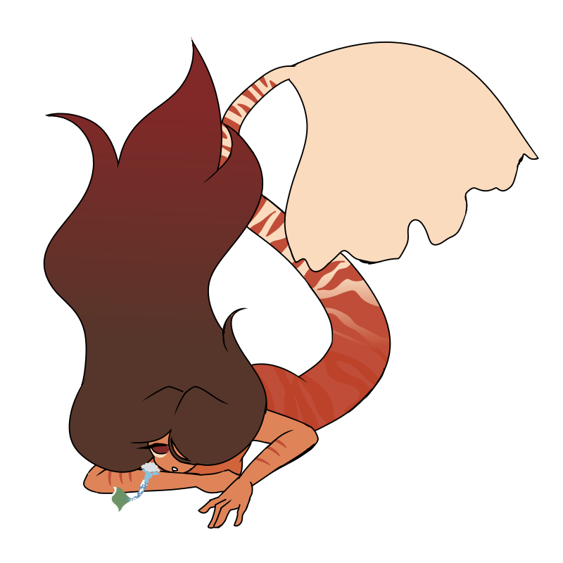 a mermaid based on the planet Jupiter