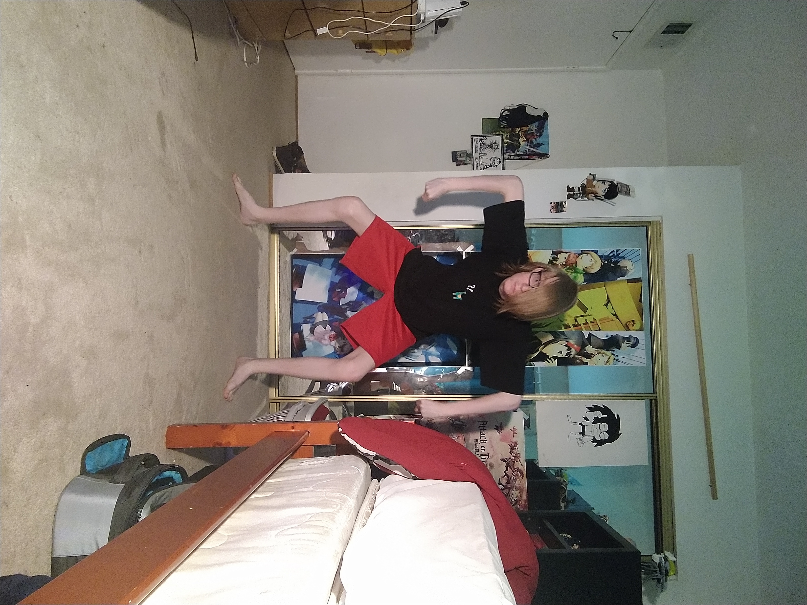 Jordan just standing there menacingly.