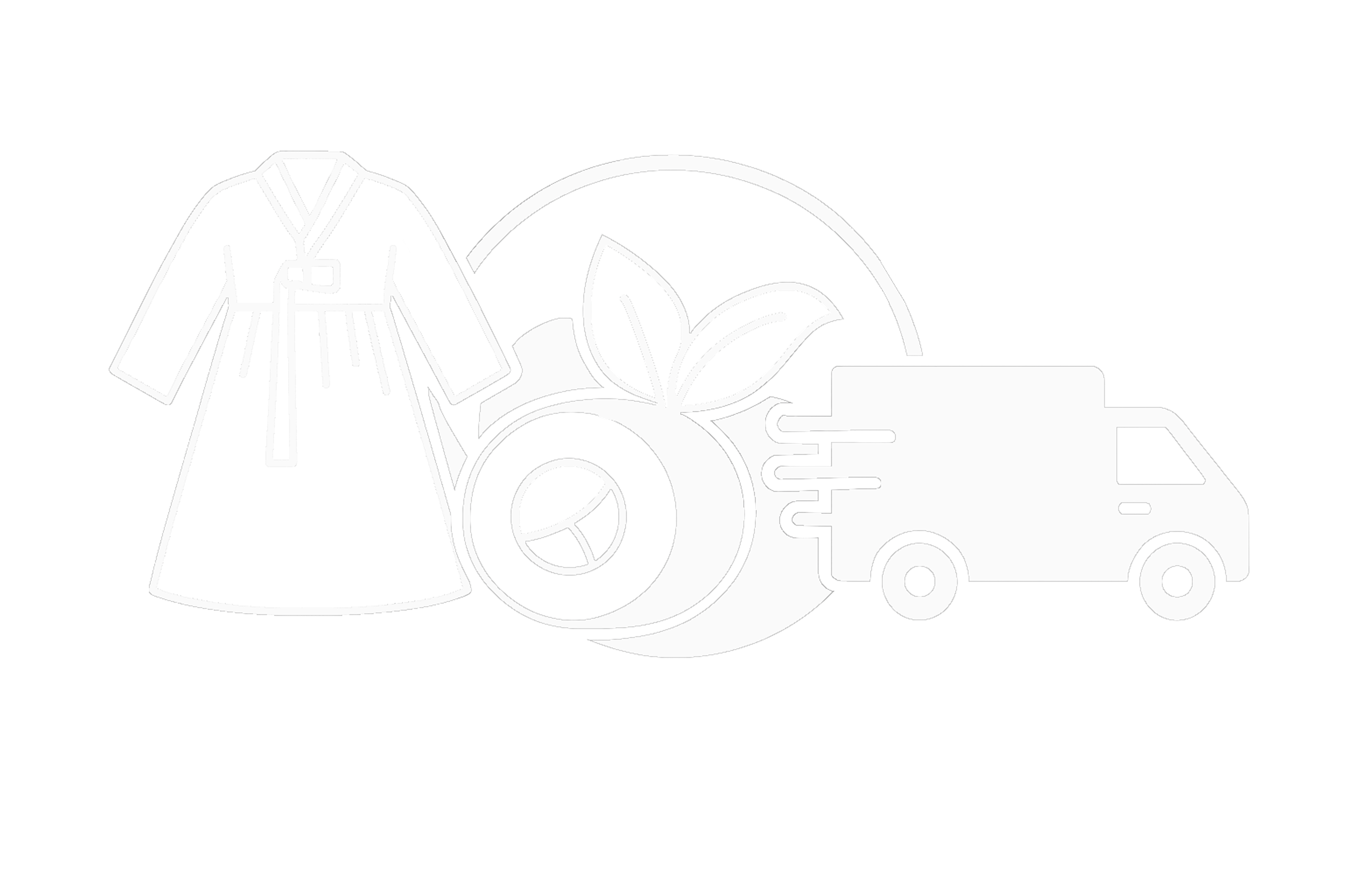 Icons representing authenticity, freshness, and fast delivery