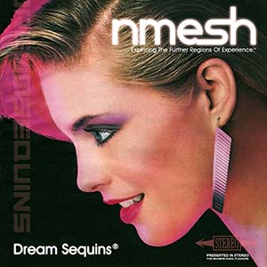 the album cover for dream sequins, featuring a woman's profile