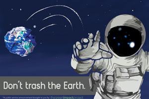 trashy earth poster