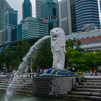 Merlion Statue in Signapore