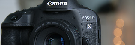 Shows photo of Canon EOS 1D X
