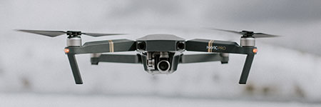 Shows photo of Mavic Pro drone