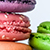 Close up of colorful macaroons