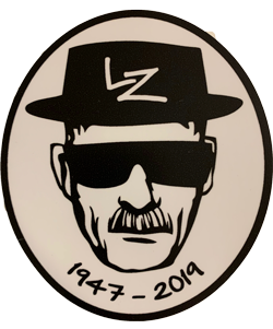 sticker of drawn man