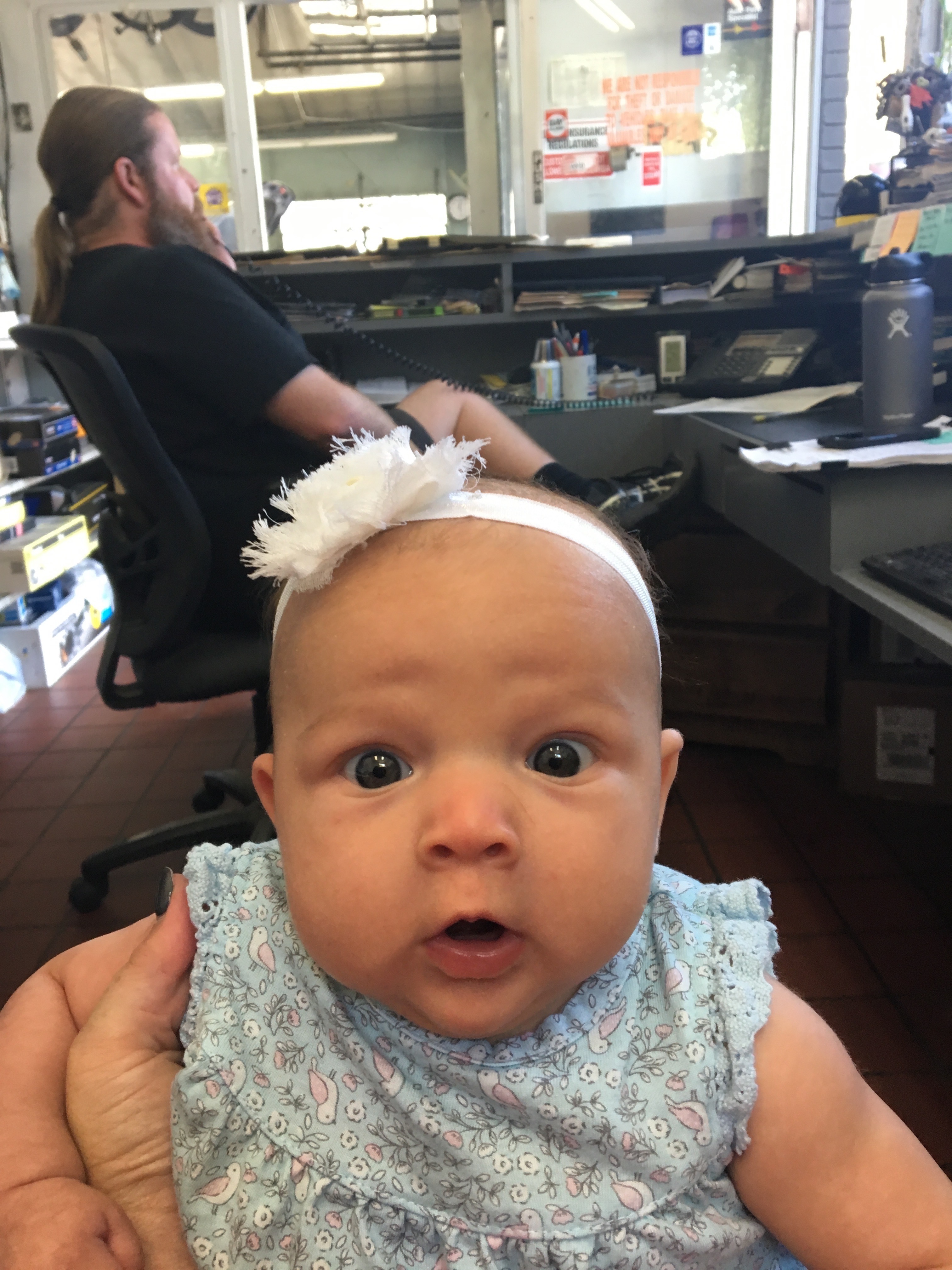 baby in shop