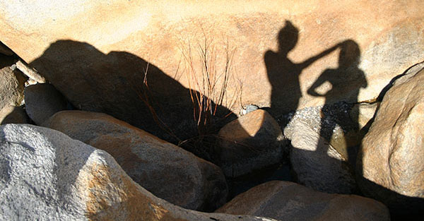 shadow at the river