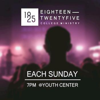 "1825" college ministry instagram post