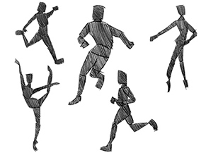 Sketches of People Poses Page 2