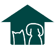 logo, cat and dog in a house