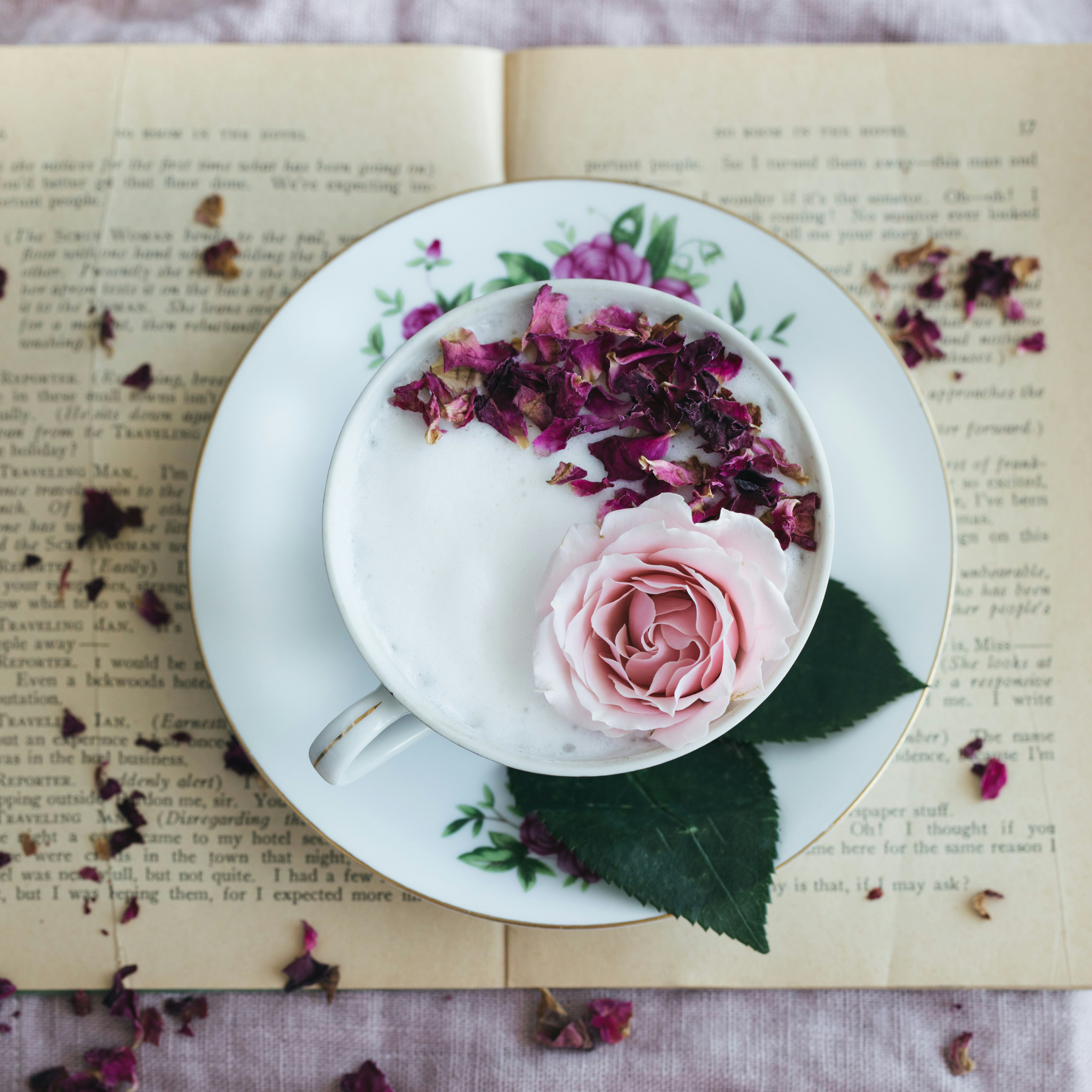 rose flavored latte