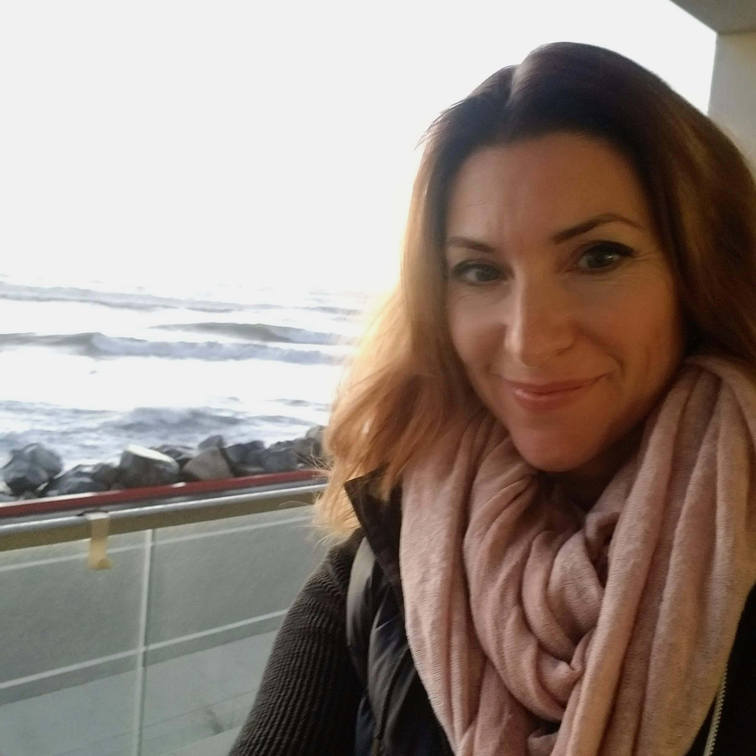 woman smiling