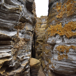volcanic fissures from the inside