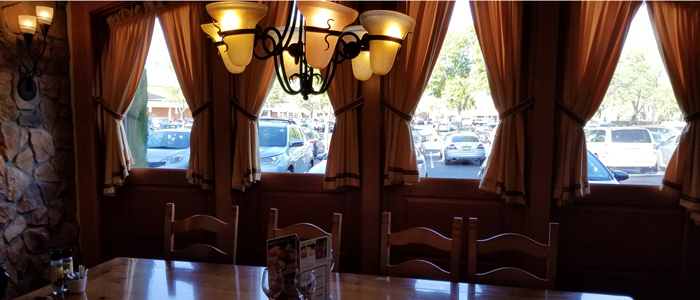 picture of reserved party dining area