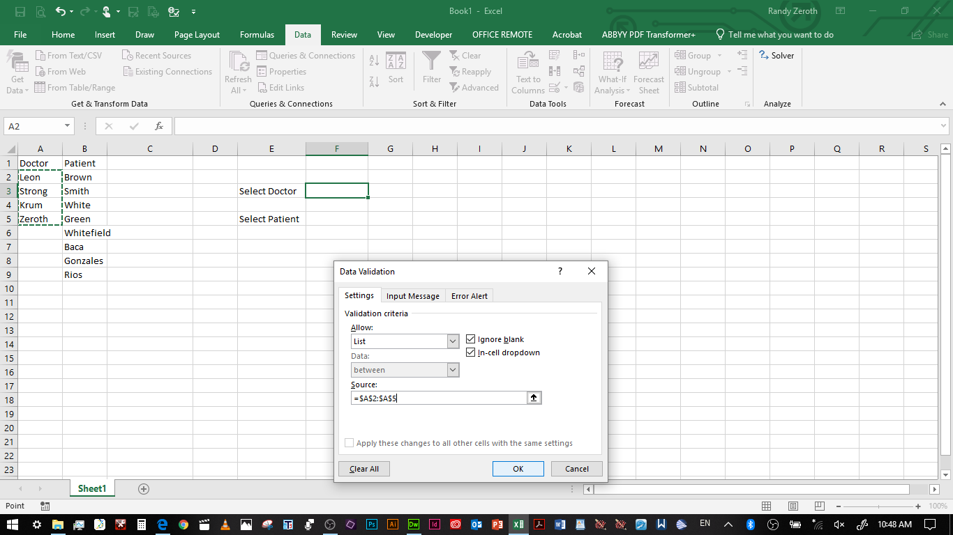 picture of an excel spreadsheet