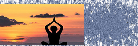 person in buddha pose meditating at sunset.