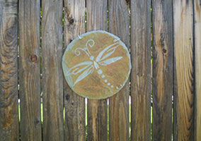 Stepping Stone on Fence