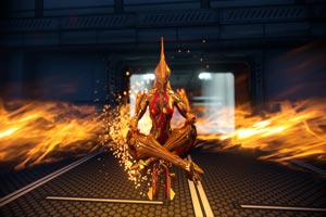 Ember showing off her powers